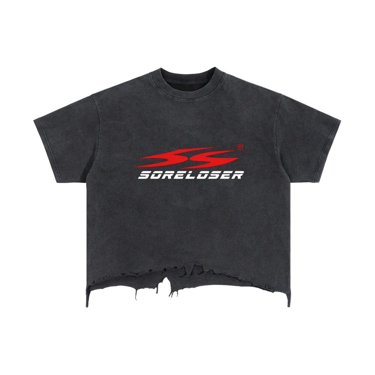 SoreLoser Distressed Hem Tee