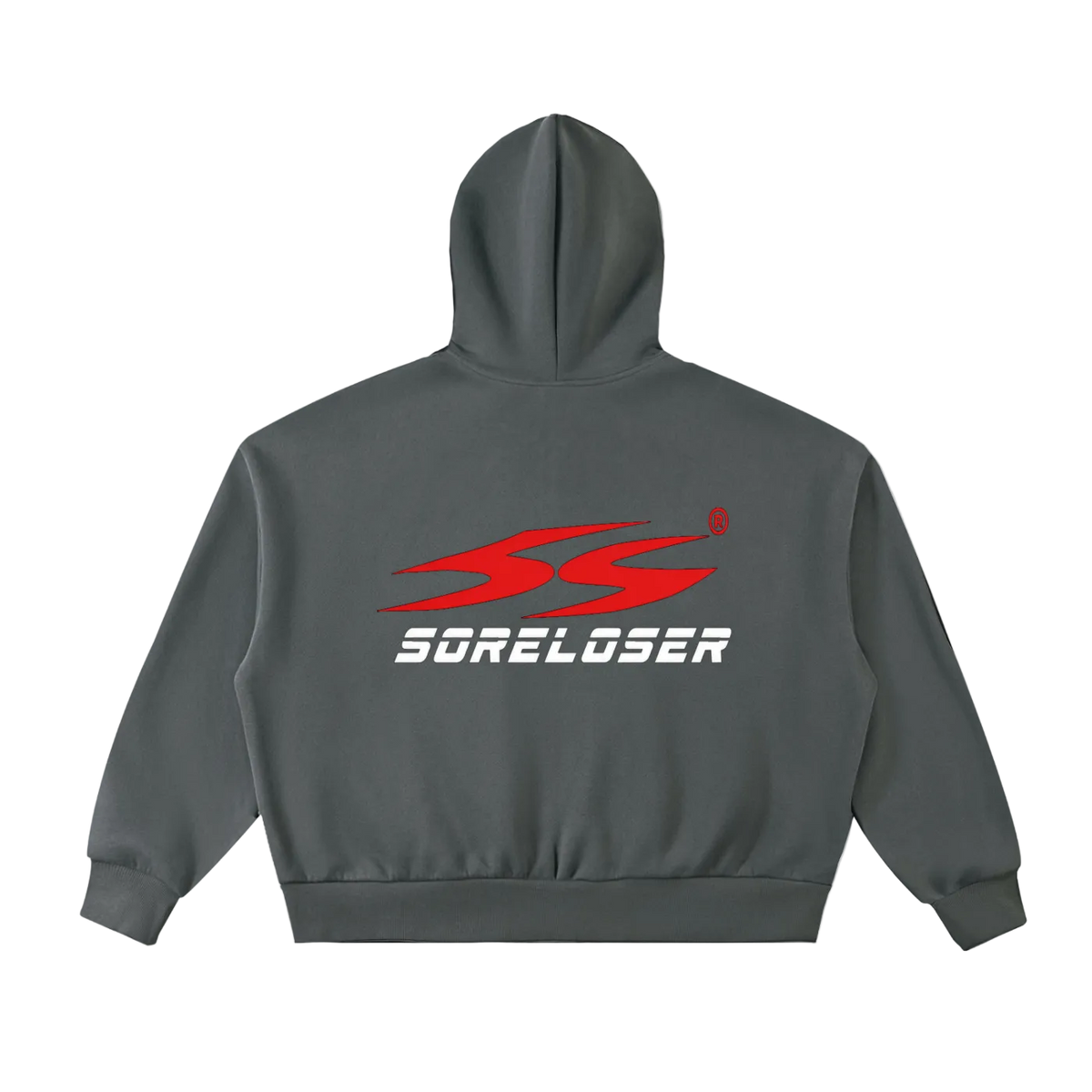 SoreLoser Fleeced Full-Zip Boxy Hoodie