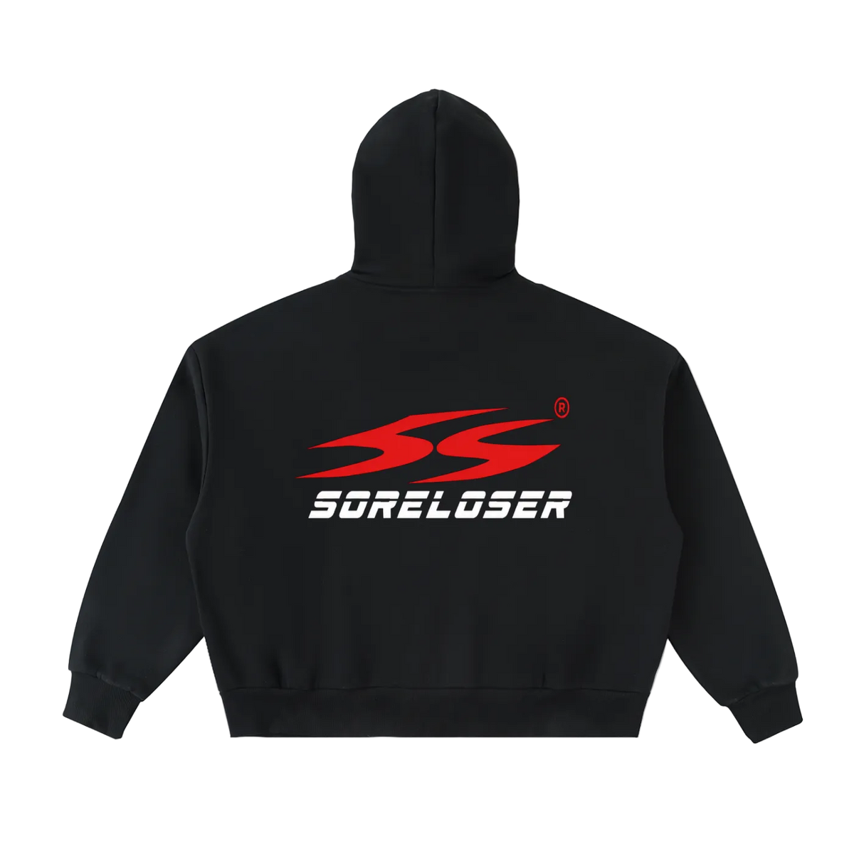 SoreLoser Fleeced Full-Zip Boxy Hoodie