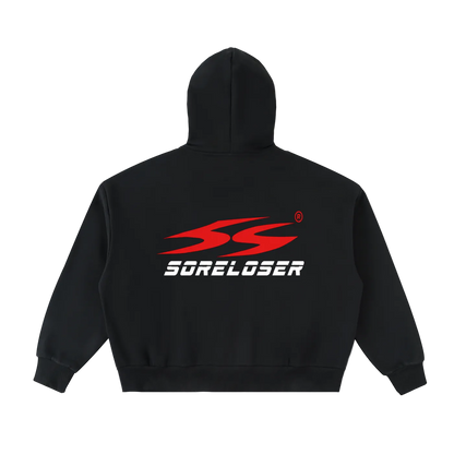 SoreLoser Fleeced Full-Zip Boxy Hoodie