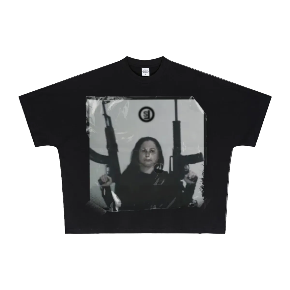 270GSM Unisex Batwing Sleeve T-shirt Black