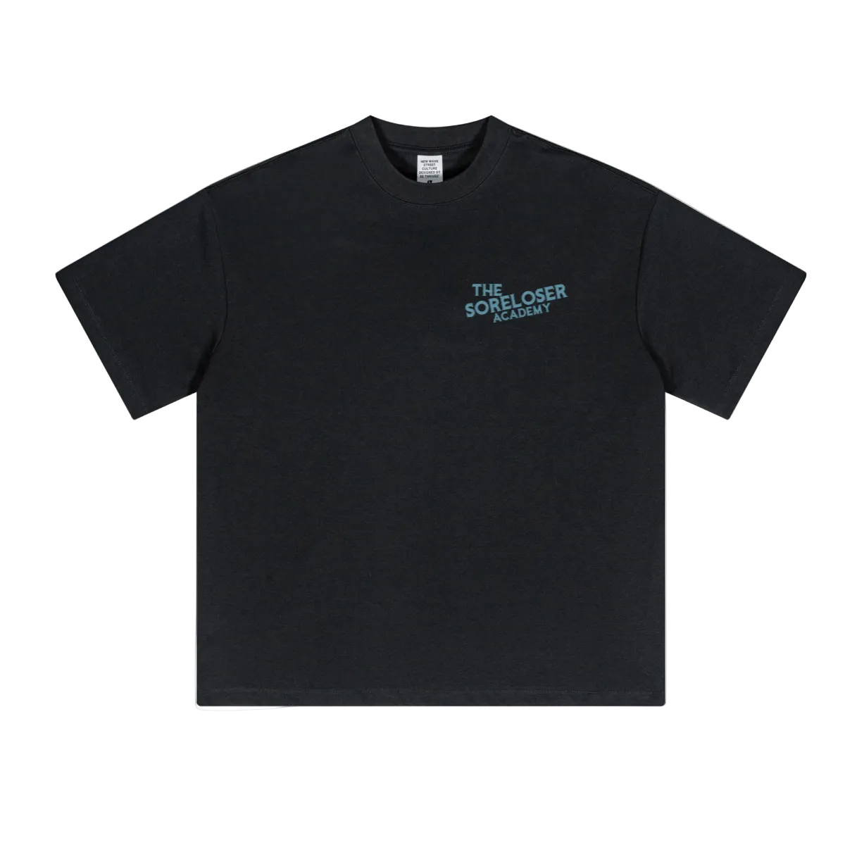 230GSM Unisex Cool-Touch Sorona Fabric Basic Crew Neck T-shirt Black